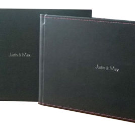 Wedding guest book – Leather cover
